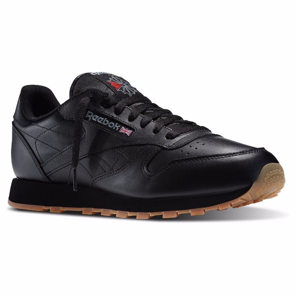 Reebok Classic 49798 Black/Gum Running Size 8 Men's Shoes